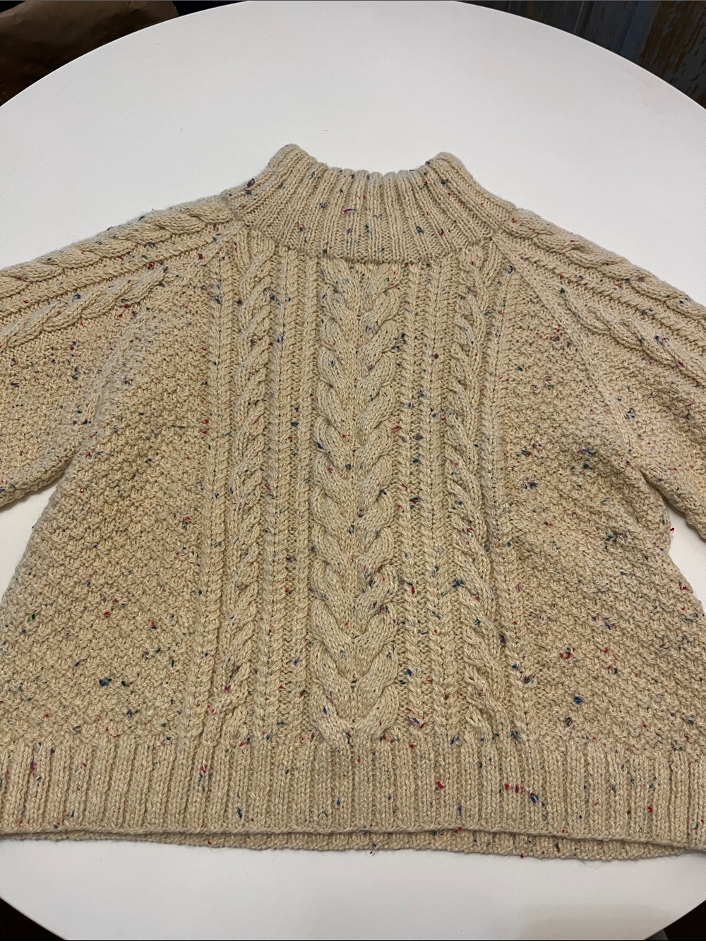 Doen Hand Knit Serena Sweater in Cream - NWT